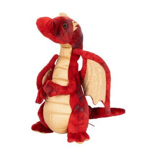Douglas Dragon Eugene Plush 10" Red Gold Wings 731 Stuffed Animal Toy